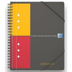 Blocco a spirale oxford a5+ a quadri arancione