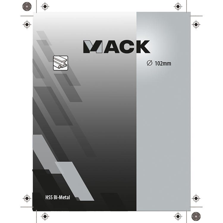 Mack 1018336 - sierra de corona bimetálica ø 102mm | 3 piezas