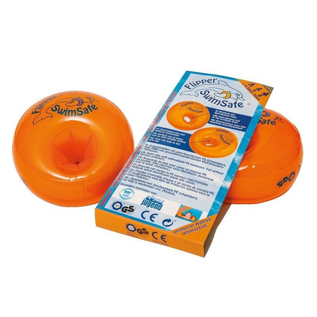 SwimSafe Swimsafe Fingming Fughes Flipper Oranje 2 pezzi