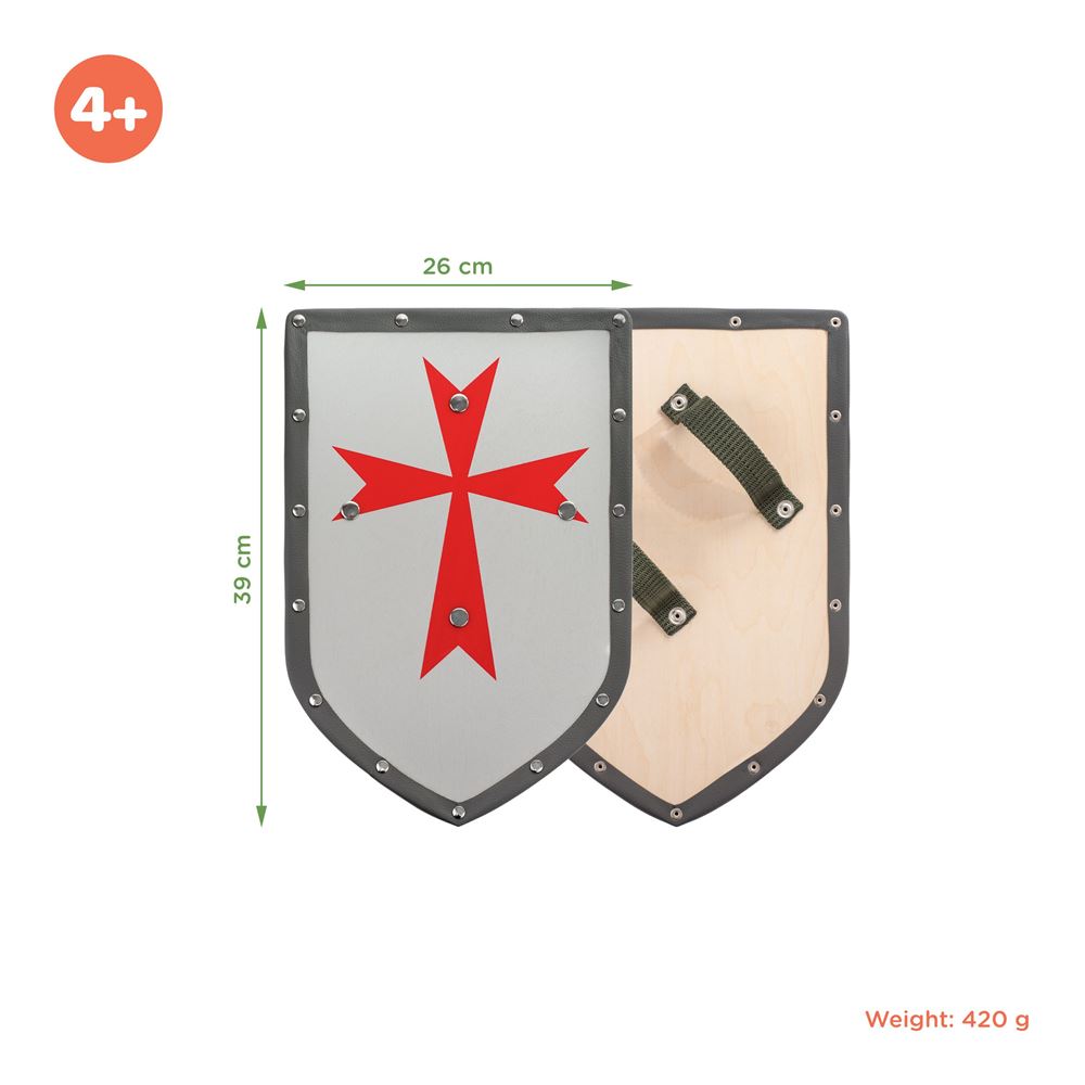 Escudo de madera amaderada. 26x39cm.
