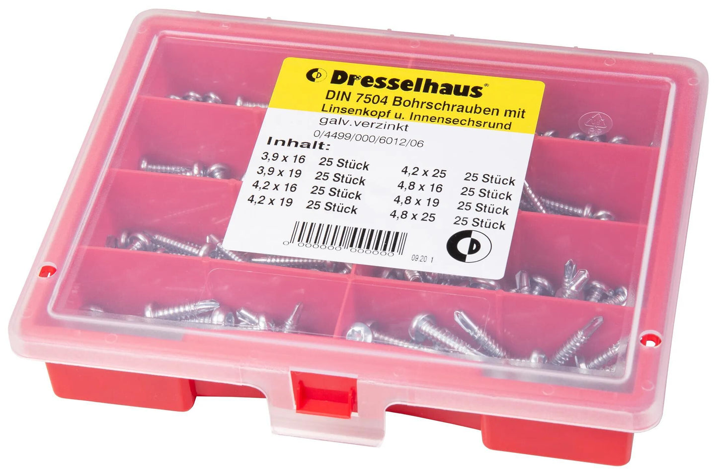 Dresselhaus sort. Tornillos Drill dentro del círculo