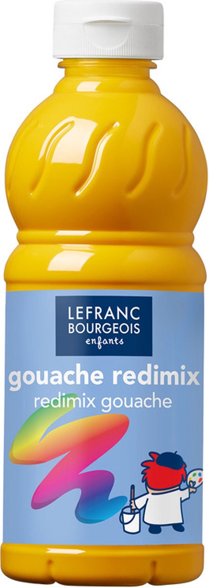 Lefranc borghese l b pittura a guazzo redimix giallo ocra 500ml