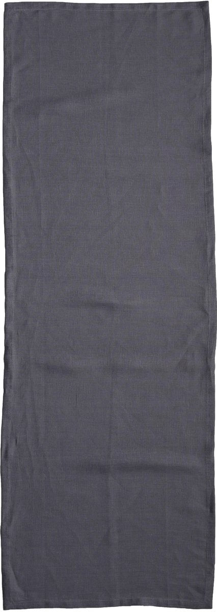 Ddddd - cabina - 2x camino de mesa - 50 x 140 cm - gris - juego de 2 piezas