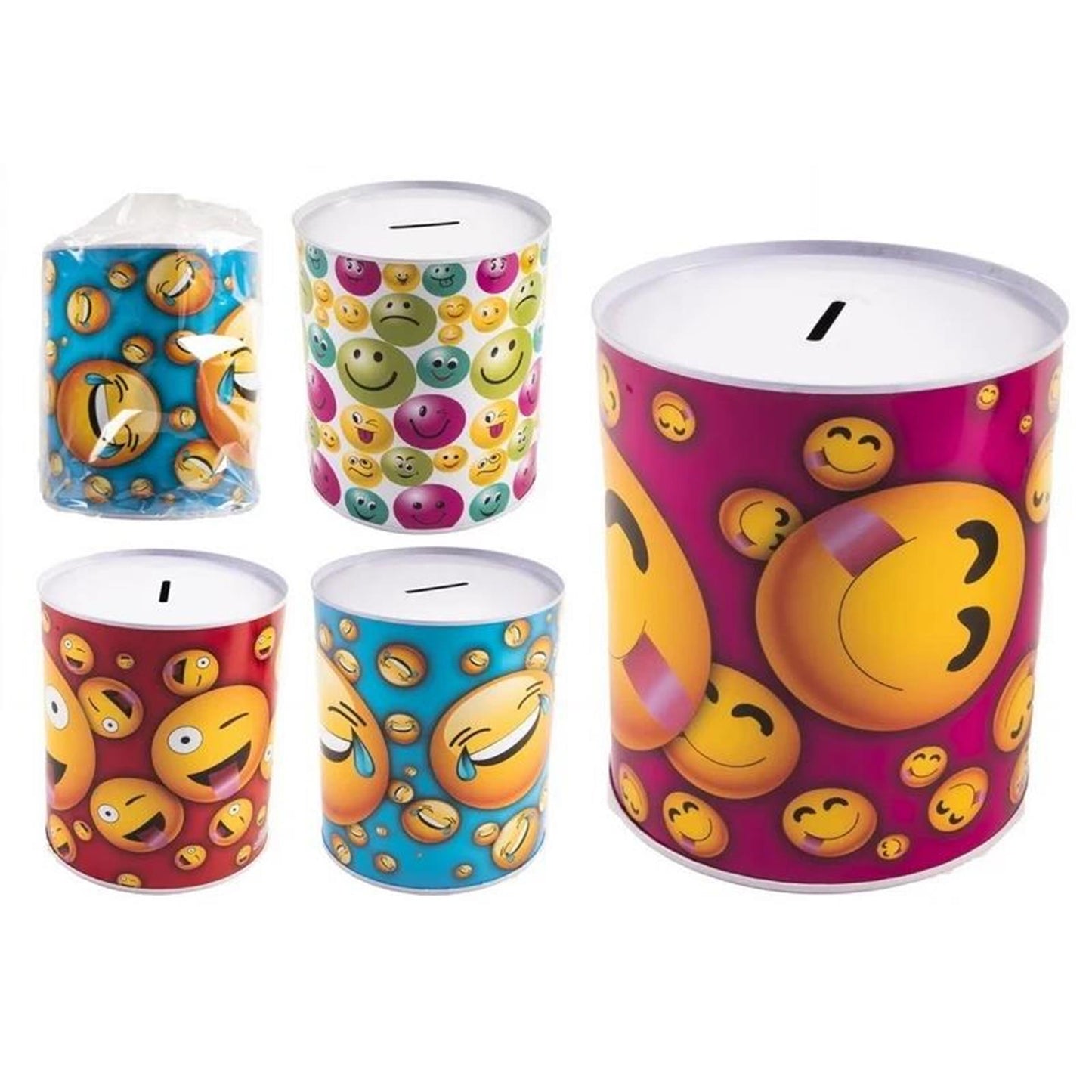 Jono Toys Money Box XL Faces Happy