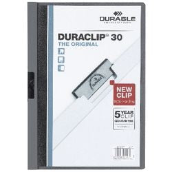 Klemmap duraclip durable 2200 a4 220x307 antraciet