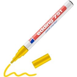 Pennarello a vernice edding 751 punta tonda 1-2mm giallo