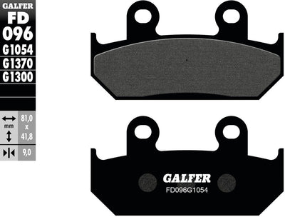 Galfer bremsbelag fd096 brake pad fd096 g1054 organic