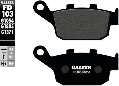 Galfer bremsbelag fd103 brake pad fd103 g1054 organic