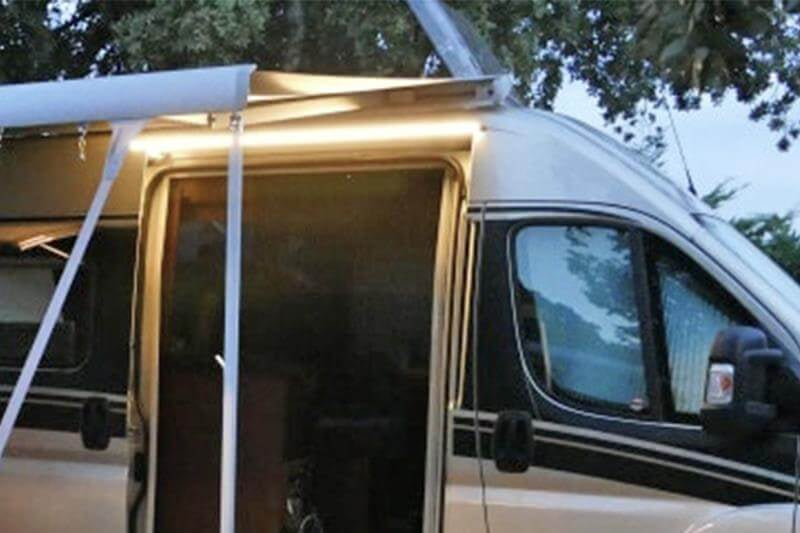 Viganella 180 cob led lampada porta e grondaia bus camper crafter man sprinter - ece r10