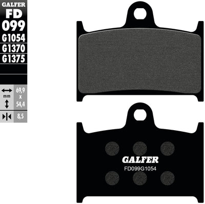 Pastiglie freno Galfer fd099 pastiglie freno fd099 g1054 organiche