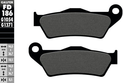 Galfer bremsbelag fd186 brake pad fd186 g1054 organic
