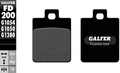 Galfer bremsbelag fd200 brake pad fd200 g1054 organic standard