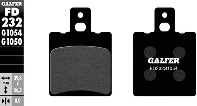 Galfer bremsbelag fd232 brake pad fd232 g1054 organic standard