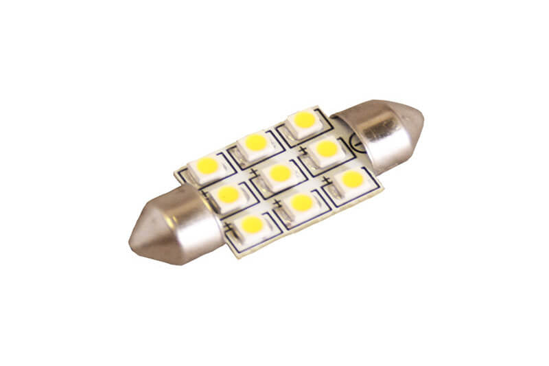 Lampada a tubo LED Festoon s8 5 12v - 55 lumen