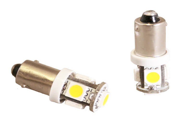 Lámpara de coche ba9s led 12v blanco cálido - 41 lúmenes