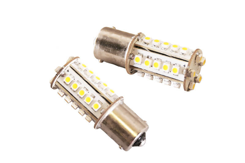Lámpara de coche ba15s led 12v blanco cálido - 150 lúmenes
