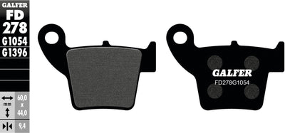 Galfer bremsbelag fd278 brake pad fd278 g1054 organic standard