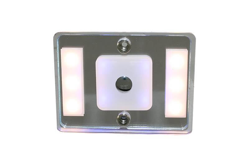 Aplique y techo LED almendra 11-15v con luz normal y nocturna