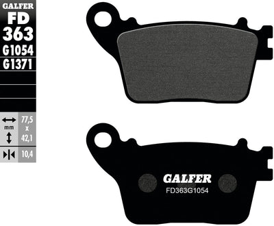 Galfer bremsbelag fd363 brake pad fd363 g1054 organic standard