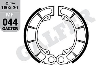 Ganasce freno Galfer mf044 ganasce freno mf044 g2165 organiche