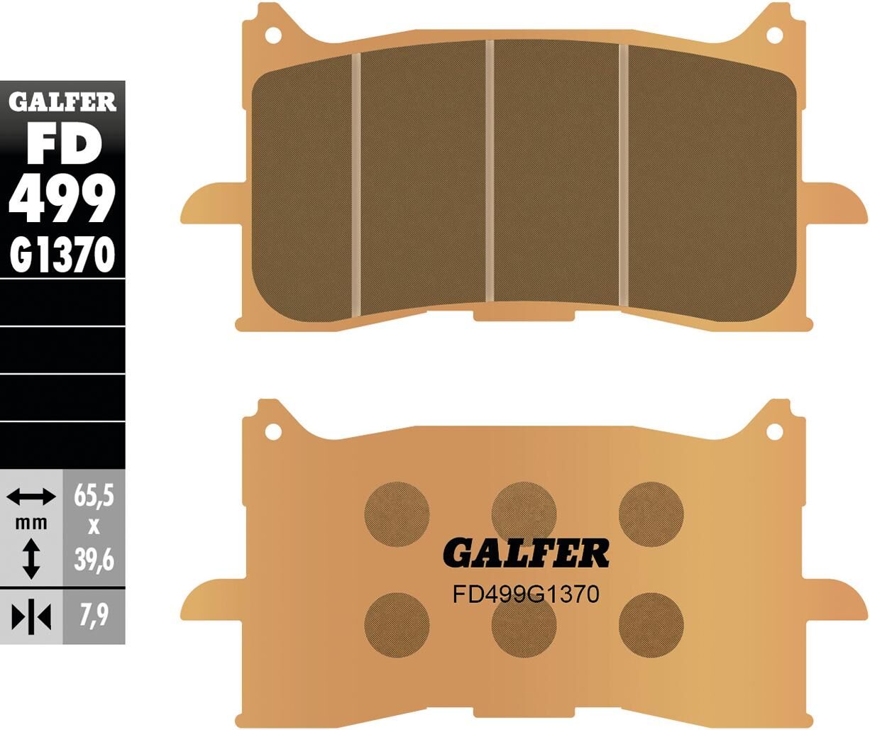 Pastillas de freno Galfer fd499 pastilla de freno fd499 g1370 sint.metal street