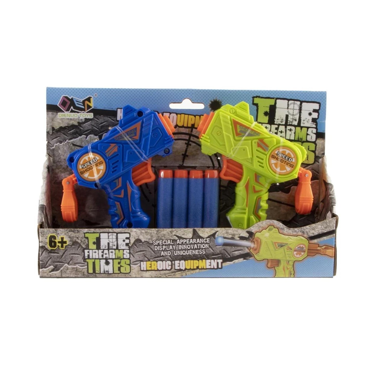 Fucile soft gun con 2 pistole da 13 cm