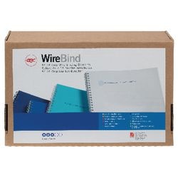 Encuadernación lomos wirebind 34 gbc metal 8mm plata capacidad 60 hojas