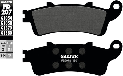 Galfer bremsbelag fd207 brake pad fd207 g1050 organic scooter
