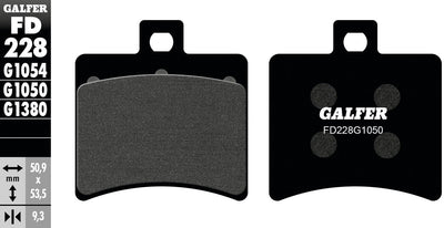 Galfer bremsbelag fd228 brake pad fd228 g1050 organic scooter