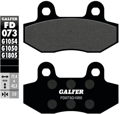Pastiglie freno Galfer fd073 pastiglia freno fd 073 g1050 organica