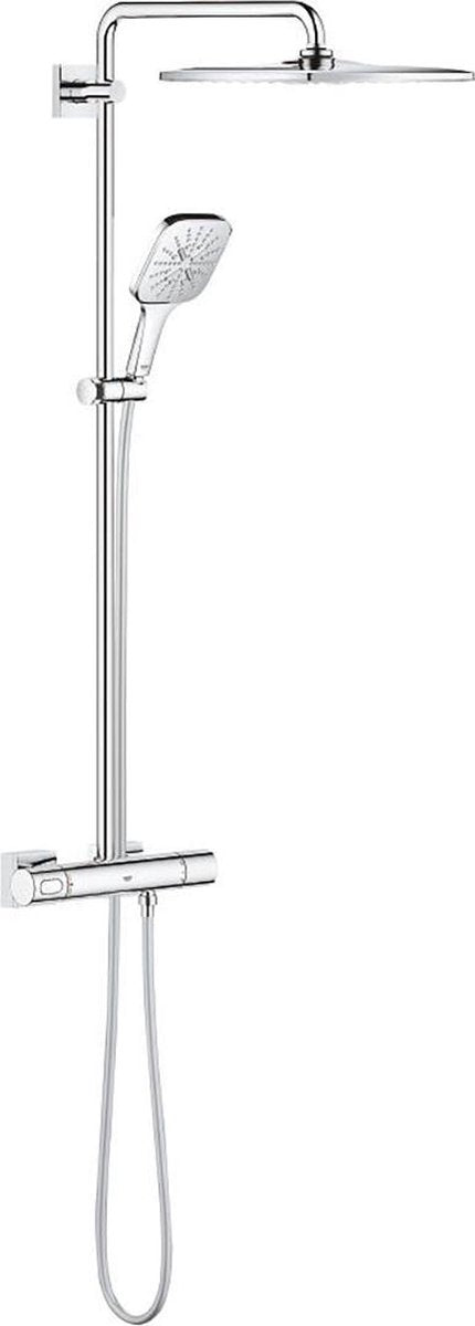 Grohe Rainshower smartactive 310 doccia a pioggia mono cubo - con rubinetto termostatico - cromo - 26652000