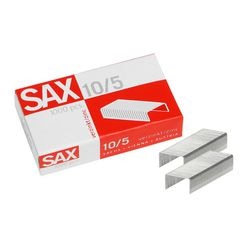 Graffette sax argento 10 5 acciaio 1.000 pezzi 10 fogli