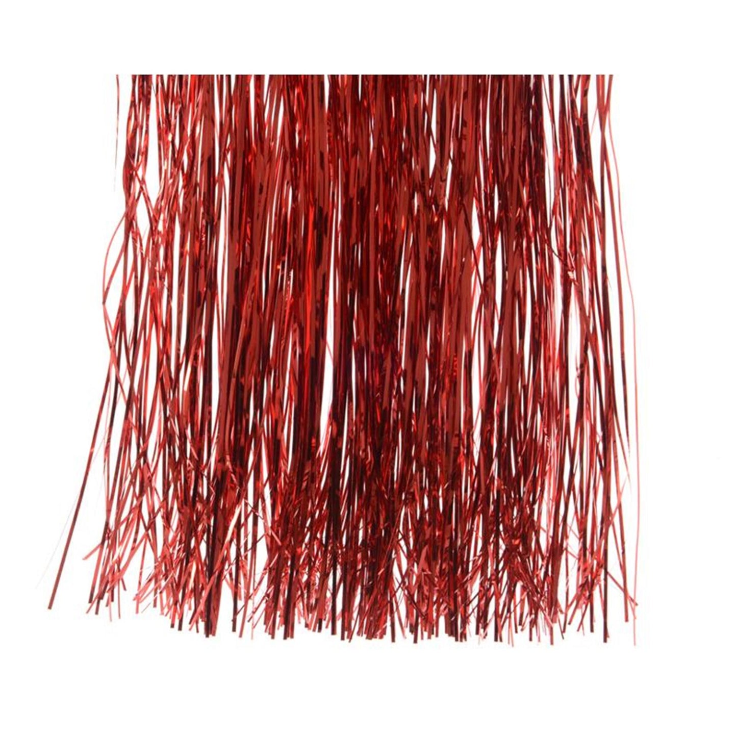 Decoro di Natale lametta rosso 40 cm
