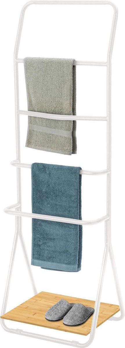 Porta asciugamani Wenko verona bianco lucido 51x157 cm - porta asciugamani - porta asciugamani - porta asciugamani da terra