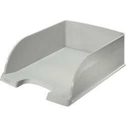 Vassoio portacorrispondenza Leitz plus jumbo grigio A4 in polistirolo