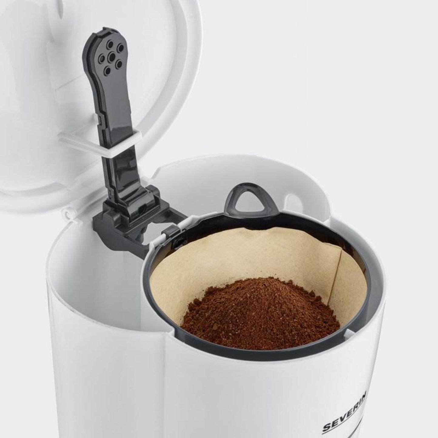 Cafetera Severin 10 tazas blanca