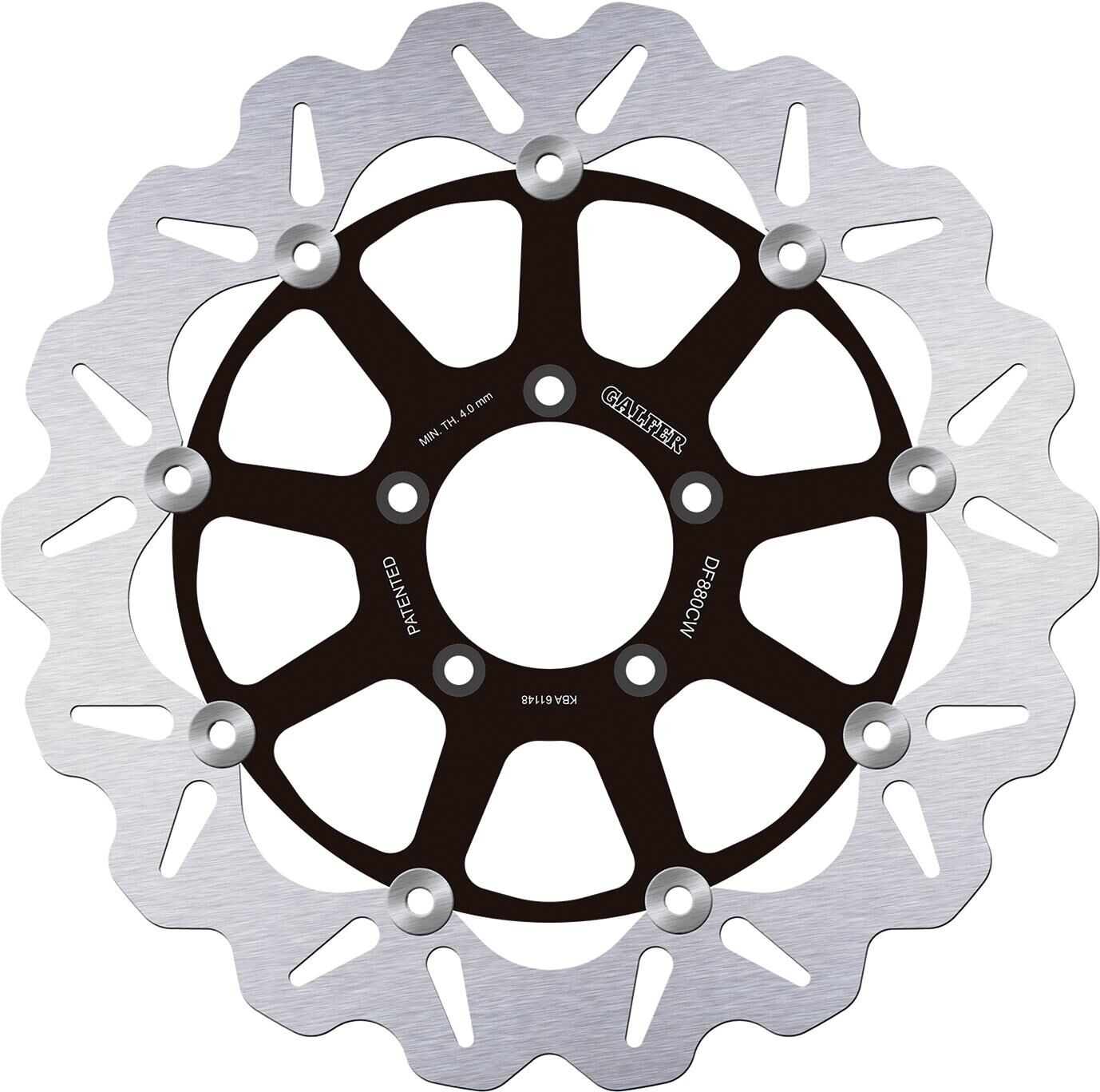 Disco de freno Galfer golf df880 rotor df880 tipo cw flotante