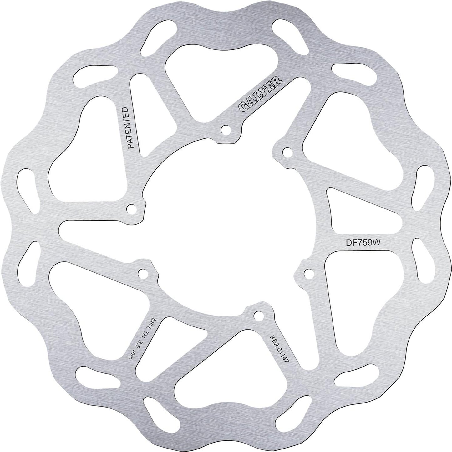 Disco de freno galfer wave df759 rotor df759 tipo w rígido