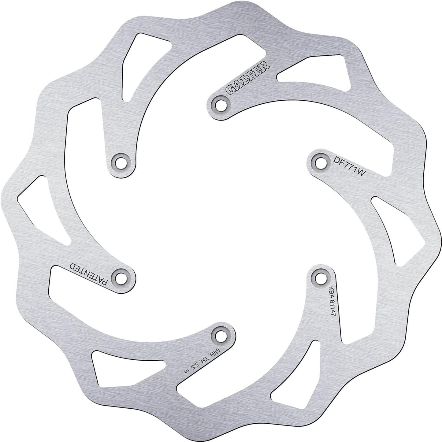 Disco de freno galfer wave df771 rotor df771 tipo w rígido