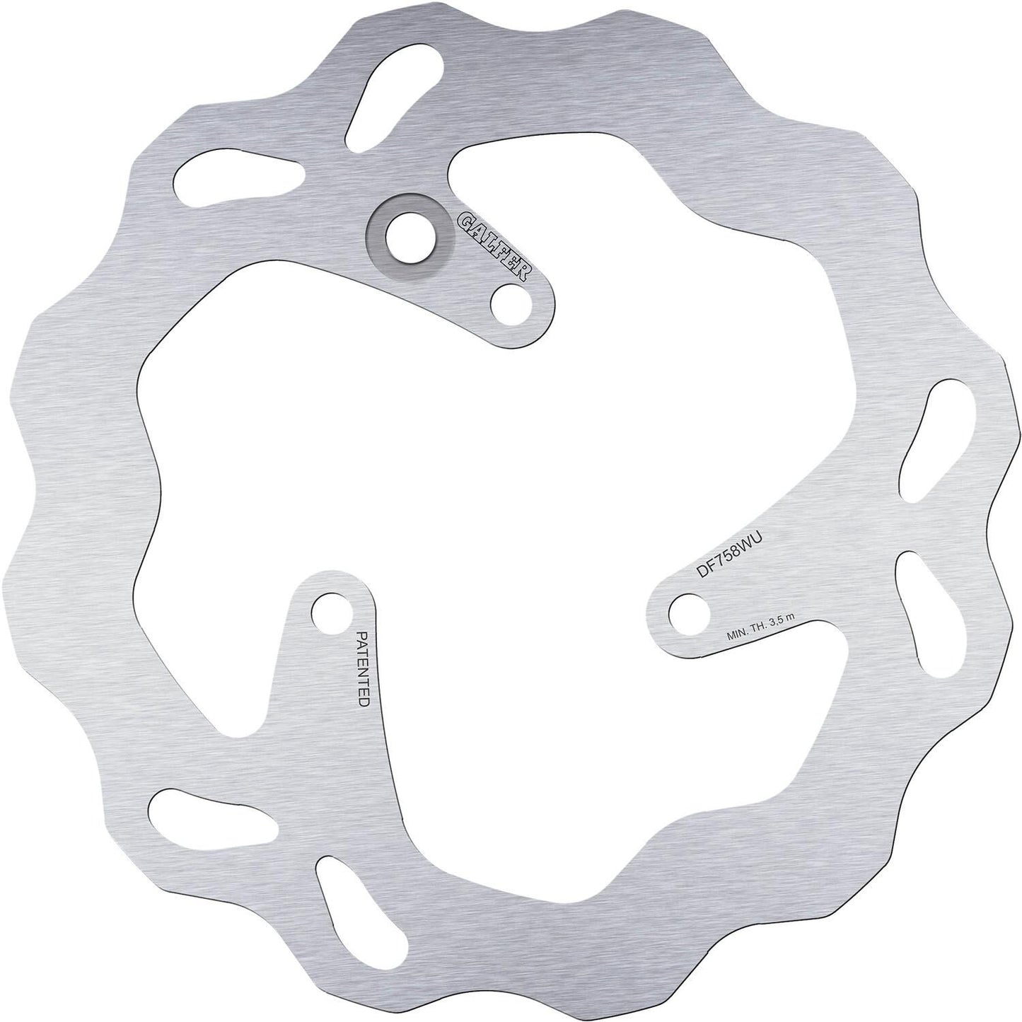 Disco de freno Galfer df 758 rotor df758 tipo w rígido