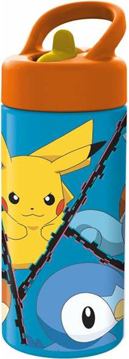 Botella para beber Pokémon, pikachu - 410 ml - polipropileno -