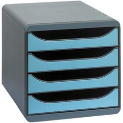 Idearama big-box con 4 cassetti nero turchese