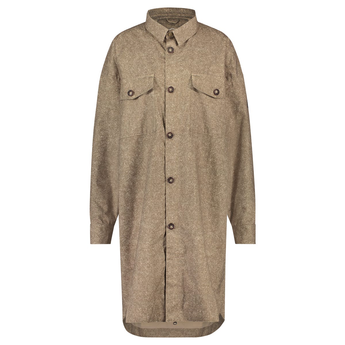 Puch oversized regen shirt dames lead gray