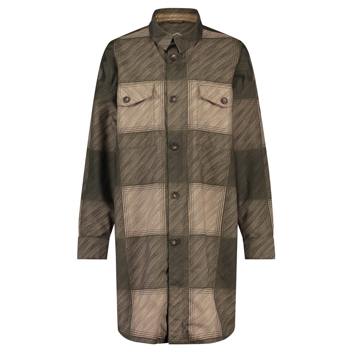 Puch camisa de lluvia extragrande impermeable de invierno urbano al aire libre señoras verde militar