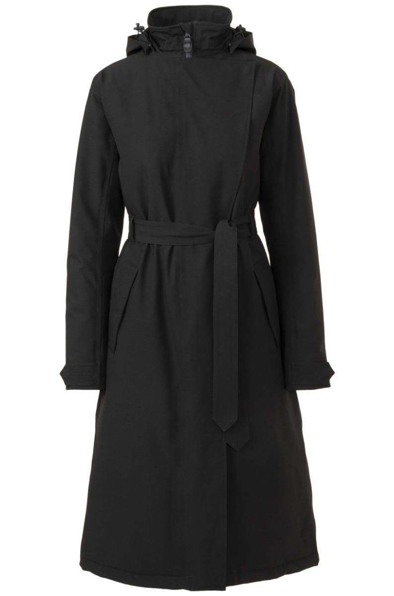 Puch gabardina impermeable de invierno urbano al aire libre señoras negro