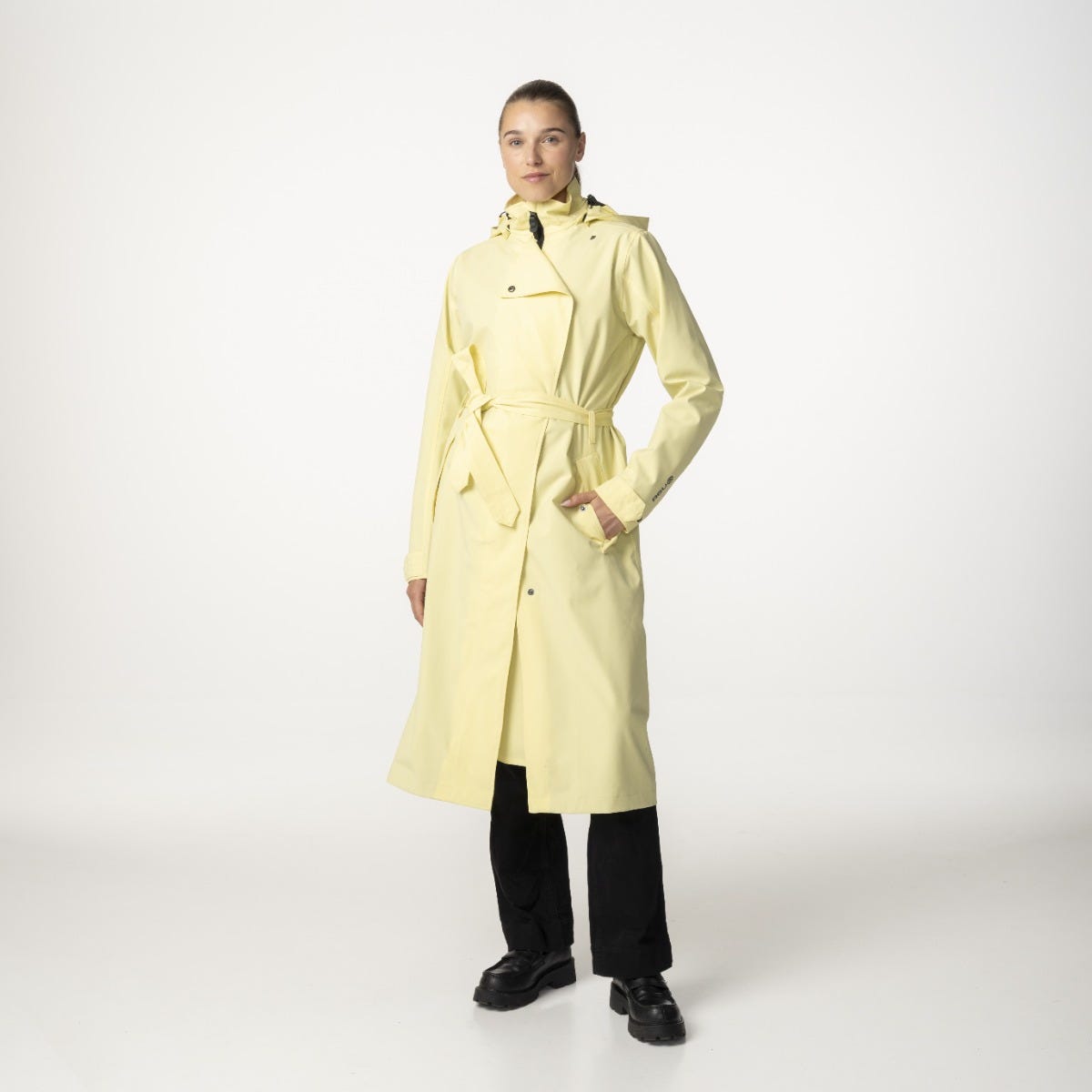 Gabardina Puch impermeable largo urban outdoor señoras niebla dorada