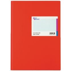 Libro a colonne könig ebhardt a4 210x297mm rosso a quadretti 96 fogli per libro