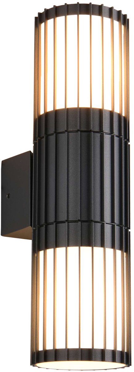 Trio Volga - lámpara de pared - antracita - excl. 2x E27 4 W - iluminación arriba y abajo - montaje en pared - iluminación exterior - ip54