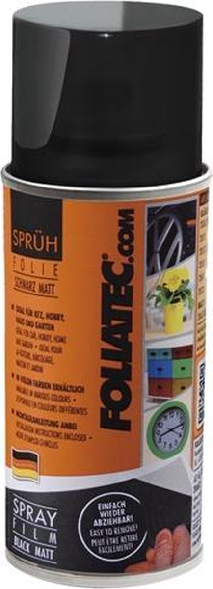 Pellicola spray Foliatec (pellicola spray) - nero opaco 1x150ml