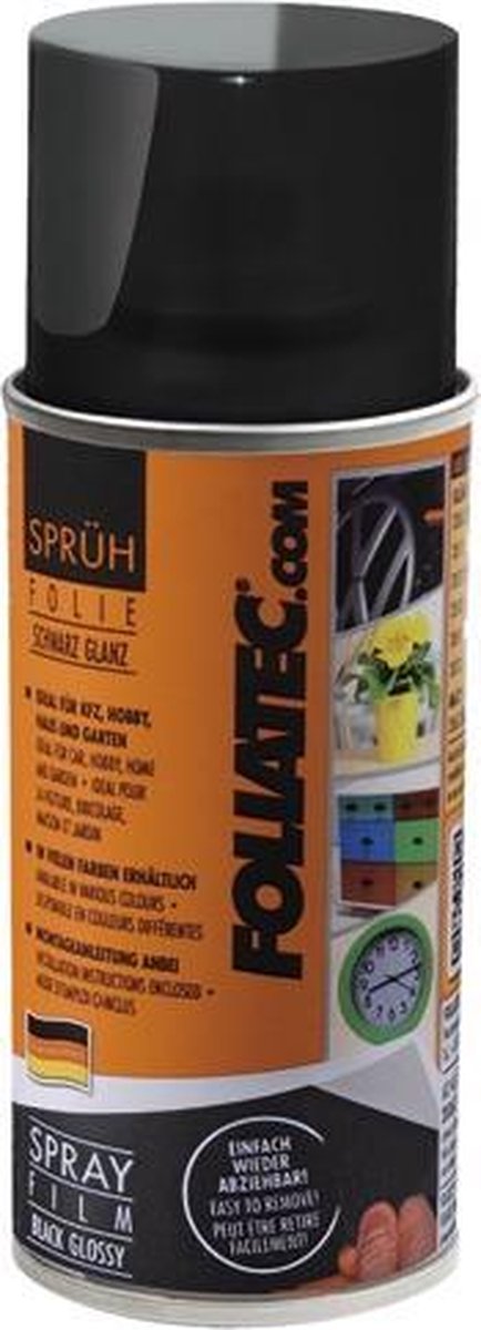 Pellicola spray Foliatec (pellicola spray) - nero lucido 1x150ml